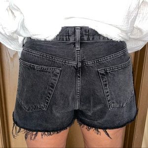 Agolde- Parker Black Jean Short